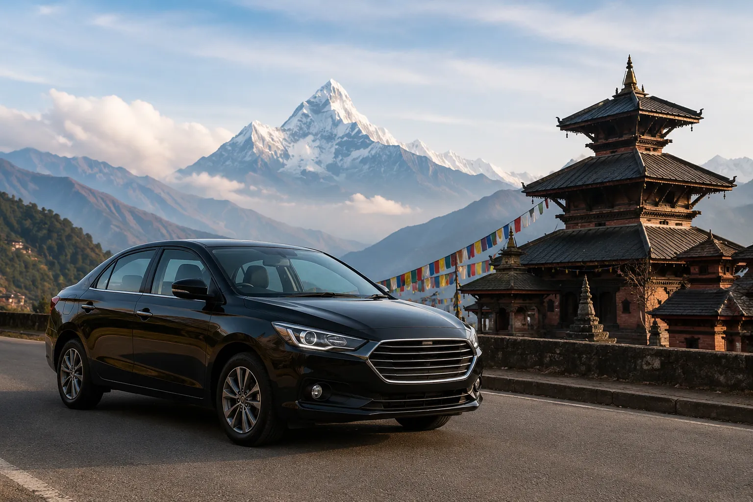 Sedan car for Nepal travel
