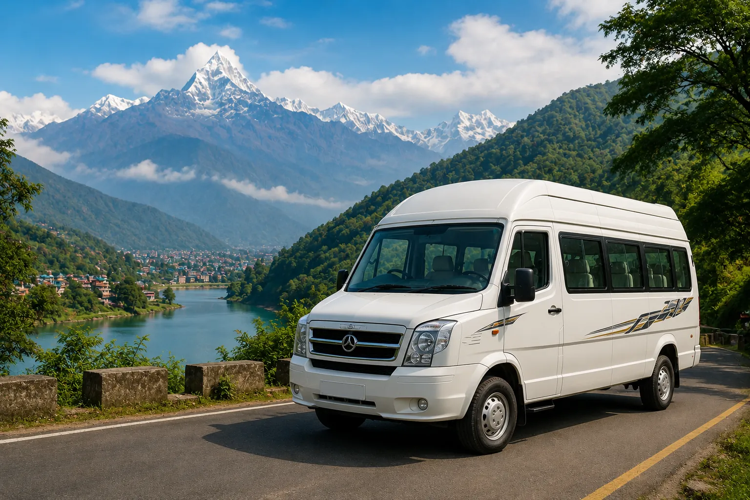 Tempo traveller for group tours